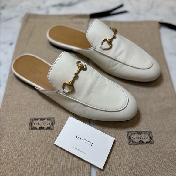 Gucci Princetown slipper mule in white - Picture 15 of 15